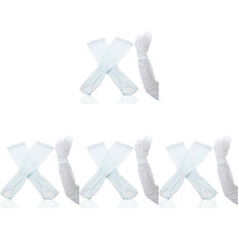 4 Pairs Ice Silk Sleeves Acrylic Football Breathable Man