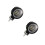 2Pièces Phare Spot Aluminium Noir Shockproof Étanche 7