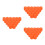 60Pièces Caches Écrous 15Mm Silicone Orange Stelthy Protecteur Roue 8