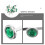 100Pièces Décoratifs Brads En Fer Vert Pour Projets DIY Scrapbook 8