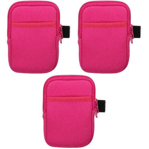 3Pièces Néoprène Rosé Pour Bouteille, Pochette Zippée 2