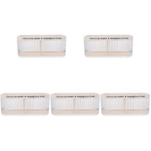 5Pcs Refrigerator Organizer Bins for Fruit and Veggies White