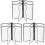 6St PVC Menuholder Transparant Stevig En Ruimtebesparend 1