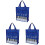 3Pcs Blue Music Bags Large Capacity Storage Bag with Handle 1