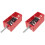 2Pcs Red Spring Vibration Isolator Hanger Zinc Steel for Machine Use 1