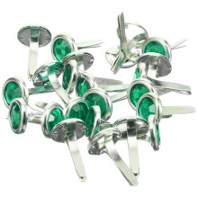 100Pièces Décoratifs Brads En Fer Vert Pour Projets DIY Scrapbook
