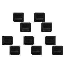 10St Marine Ventilatieroosters Nylon, Zwart Voor Bootcabine En Camper