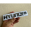 (Silver) HYUNDAI CHROME SCRIPT BADGE Emblem 160 X 32mm *NEW factory Second* 2