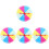 4Pcs Multi Plastic Rotating Prize Wheel DIY Party Game Prop for Fun 1