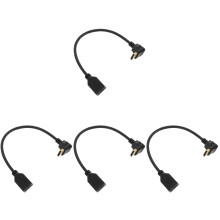 4Pcs Black Display Port Cable for Pc Male to Female Extension Wire