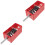 2Pcs Red Spring Vibration Isolator Hanger Zinc Steel for Machine Use 4