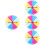 4Pcs Multi Plastic Rotating Prize Wheel DIY Party Game Prop for Fun 7