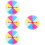 4Pcs Multi Plastic Rotating Prize Wheel DIY Party Game Prop for Fun 8