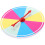 4Pcs Multi Plastic Rotating Prize Wheel DIY Party Game Prop for Fun 10