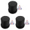 3Sets ABS Cups Black Compact Holders for Home and Party Use 1