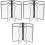 6St PVC Menuholder Transparant Stevig En Ruimtebesparend 3