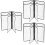 6St PVC Menuholder Transparant Stevig En Ruimtebesparend 6