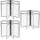 6St PVC Menuholder Transparant Stevig En Ruimtebesparend 7