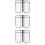 6St PVC Menuholder Transparant Stevig En Ruimtebesparend 8