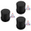 3Sets ABS Cups Black Compact Holders for Home and Party Use 6
