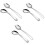 6Pcs Practical Angled Spoon Tableware Stainless Steel for Kitchen Use 4