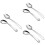 6Pcs Practical Angled Spoon Tableware Stainless Steel for Kitchen Use 7