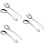 6Pcs Practical Angled Spoon Tableware Stainless Steel for Kitchen Use 8