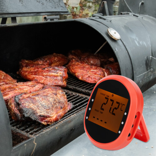 Rechargeable Meat Thermometer With Bluetooth Wireless Grill Thermometer, Smart App Control Digital Meat Thermometer Long Range Connectivity, Multi 2
