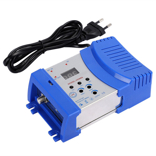 VHF UHF Amplifier Digital RF Modulator Compatible With CATV System, AV RF Converter Adjustable Output Level SDR Demodulator Channel Digital Display