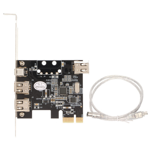 Ieee1394Controller For Pc, Firewire800Adapter With External Ports Full Duplex Channel Support Up To400Mbps Data Transfer Speed For Windows Mac