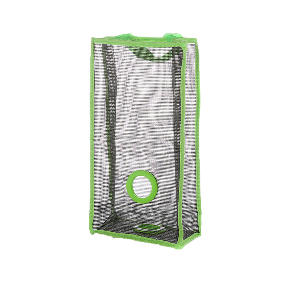 Fresh Air Circulation Hanging Mesh Garbage Bag Holder Breathable Storage Pouch Collapsible Ventilated Trash Bags Organizer Sturdy Bag Dispenser 9028731829852