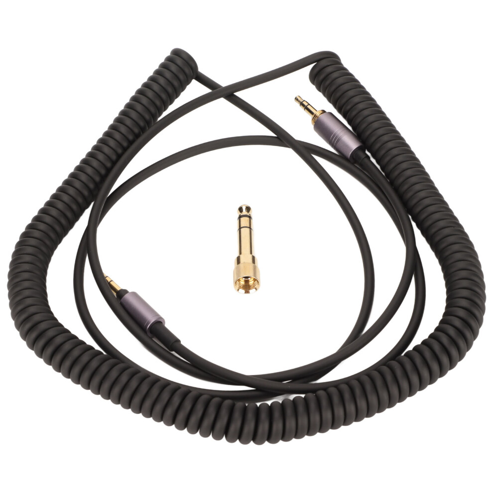 Compact & Durable3.5mm Sound Cable: Coiled Aux Cord With Screw-On Converter For Widespread Compatibility (9.8Ft) 9773935356535