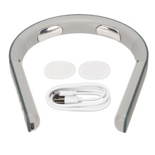 Triggerpoint-nekmassager, vibrerende massage-ontspanningsapparaat met ergonomische kneedfunctie, oplaadbaar en opvouwbaar voor op reis
