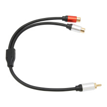 RCA Male to 2RCA Female Stereo Y Splitter Cable 1.5m for TV DVD Laptop
