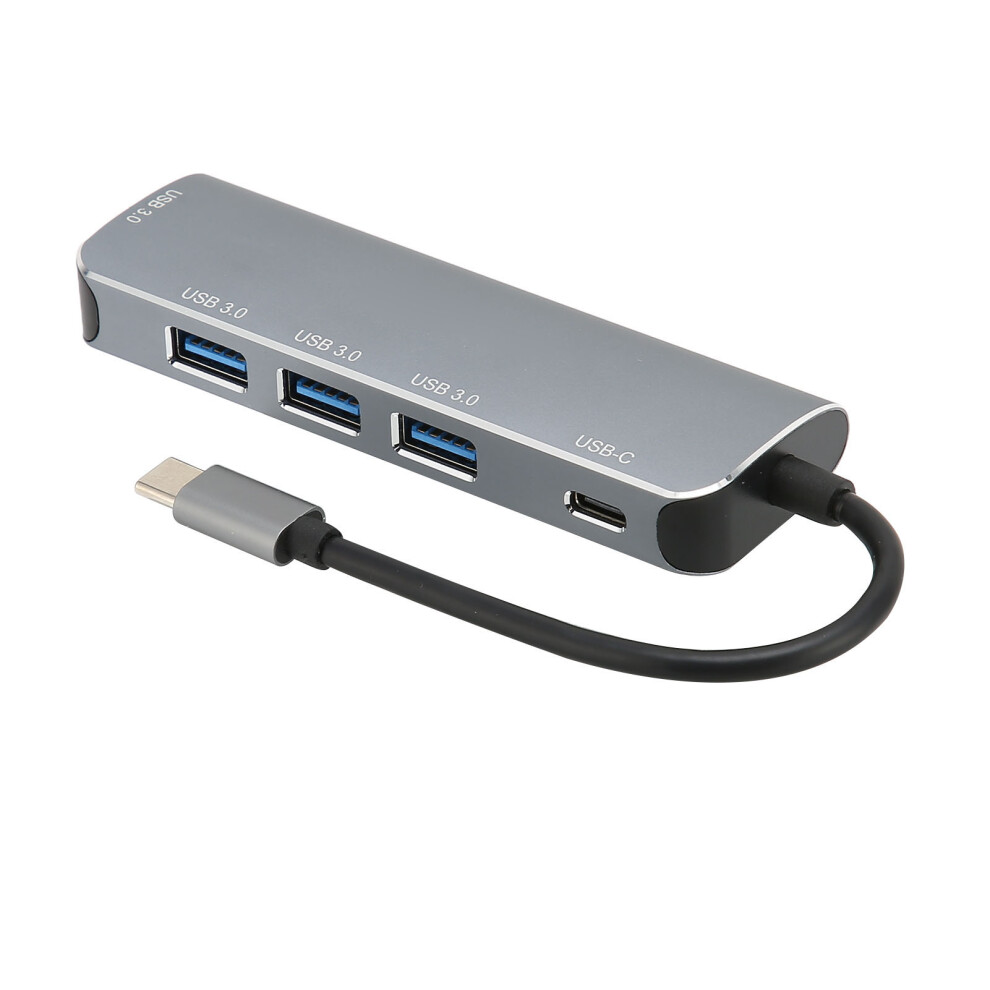 Usb C Hub 5 In 1 Aluminum Alloy 4X Usb3.0, 60W Pd Dock Grey 9411387501713