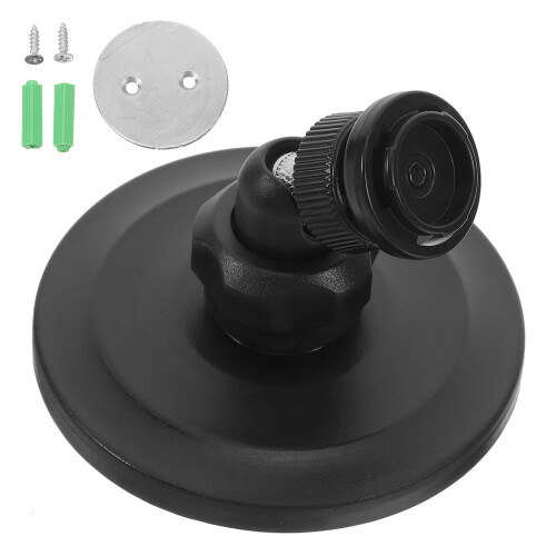 4Pièces Fixation ABS Noire Pour Caméra Murale Usage Domestique 1