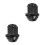 2Pièces Protections Vis Roue Alliage Renforcé Noir 4