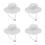 4Pièces Chapeaux Bébé Respirant Protection 5