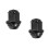 2Pièces Protections Vis Roue Alliage Renforcé Noir 6