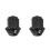 2Pièces Protections Vis Roue Alliage Renforcé Noir 8