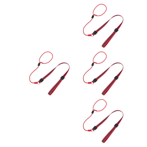 4Pièces Laisse Polyester Anti Tirage Promenade