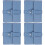 4Stk PU Leder Schmuck Organizer Reise Tragbar Klappbar 6