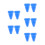 10Pièces Support Diapason Silicone Bleu Durable Et Portable 7