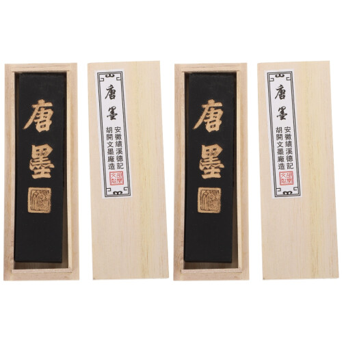 2Pièces Bâtons D’encre Chinois Noir Traditionnel Durable 1