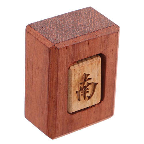 3Pièces Indicateurs Vent Mahjong Bois Café Faciles À Utiliser Jeu Pro 2