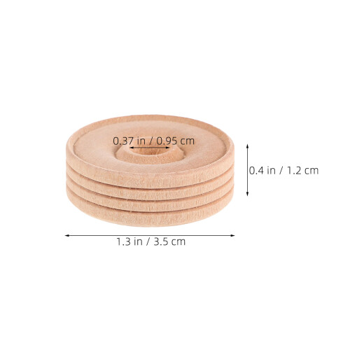 20Pièces Miniatures Bois Khaki Pour Modèles Jouets DIY 1