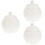 3Pcs White Lidded Ceramic Soup Bowl Multi-Use Stew Pot for Household 7