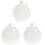 3Pcs White Lidded Ceramic Soup Bowl Multi-Use Stew Pot for Household 1