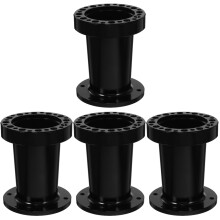 4Sets Zwarte Stuurwiel Verhoger Adapter Platte Van Aluminium Voor Auto