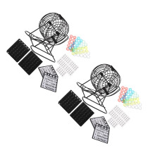 2Ensembles Jeu De Table Loterie Durable Métal Noir Pour Soirée